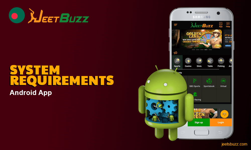 Table with Jeetbuzz Android App System Requirements