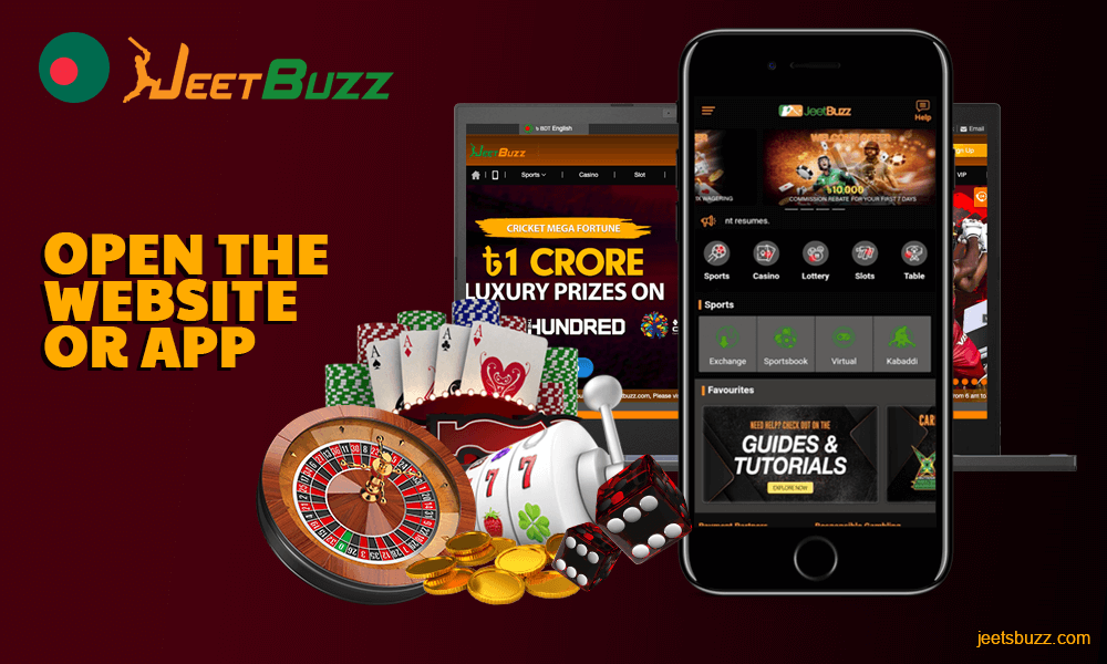 Step 1. Open the Jeetbuzz website or app