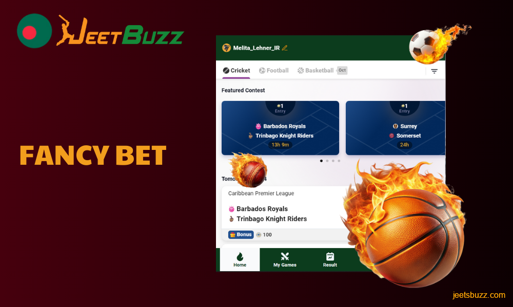 Fancy Bet on Jeetbuzz allows users from Bangladesh to place Yes or No bets on cricket events, confirming or denying the occurrence of a certain outcome