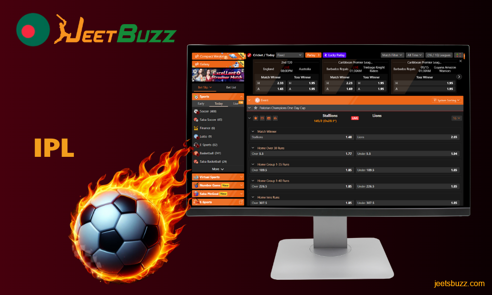 Users from Bangladesh can support their favorite cricket team by betting live or pre-match on Jeetbuzz, such as Delhi Capitals, Chennai Super Kings, etc