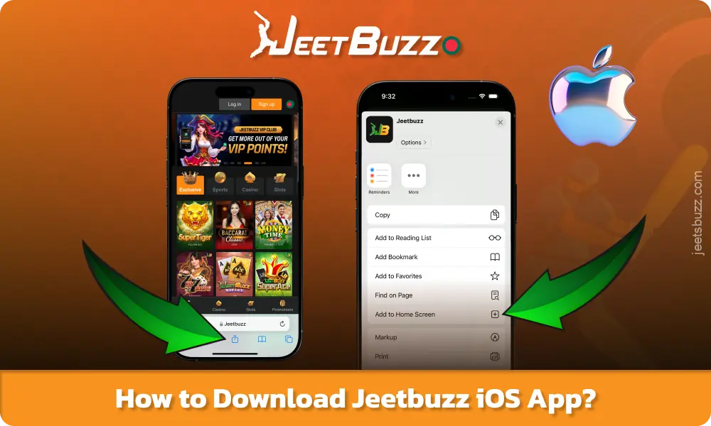বাংলাদেশ থেকে প্লেয়াররা সহজে iOS-এর জন্য Jeetbuzz অ্যাপ ডাউনলোড এবং ইনস্টল করতে পারে বেটিংয়ে দ্রুত অ্যাক্সেসের জন্য কয়েকটি ধাপে