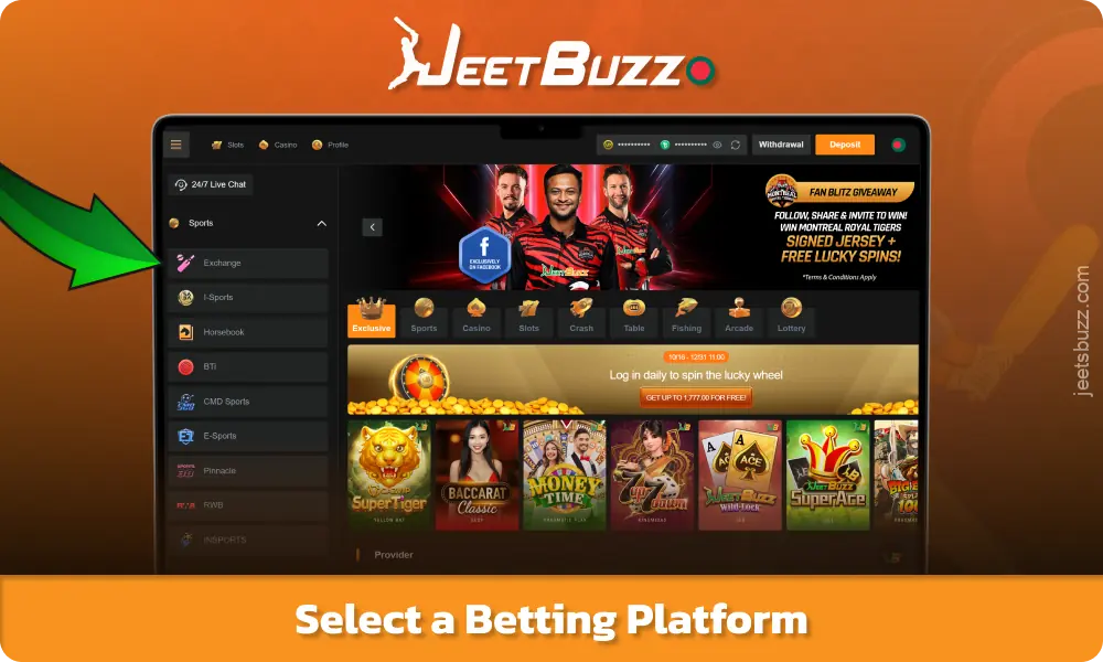 Players can choose betting platform on Jeetbuzz in Bangladesh and start placing bets