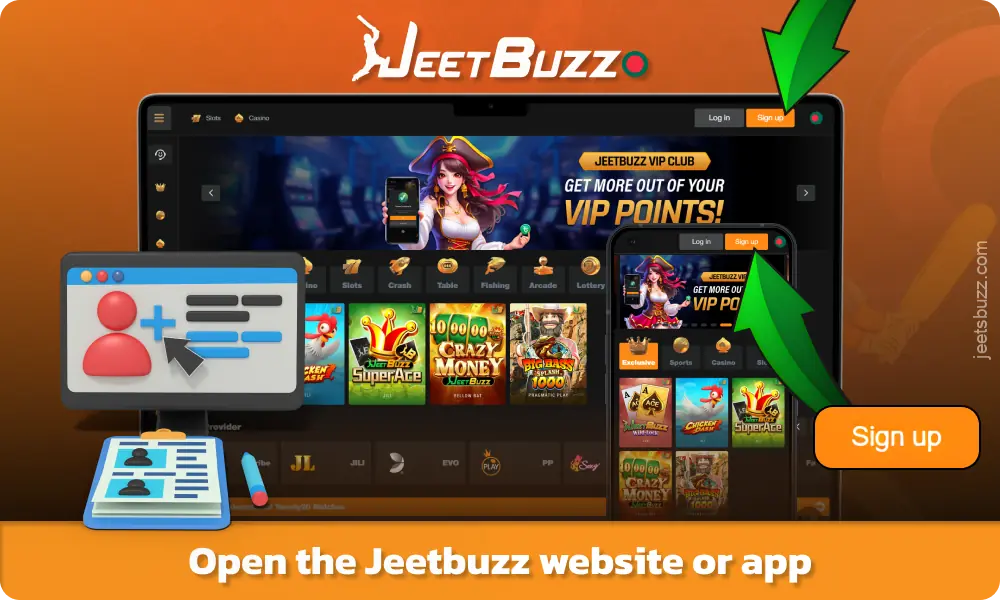 To register for Jeetbuzz in Bangladesh, players need to visit the official website or app
