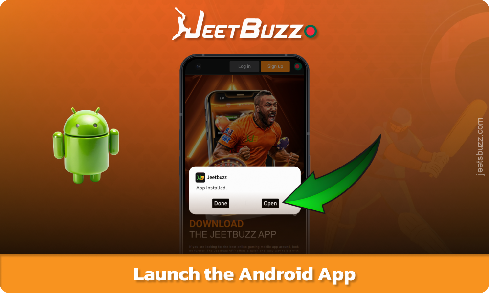 Open Jeetbuzz Android mobile app and start betting on sports