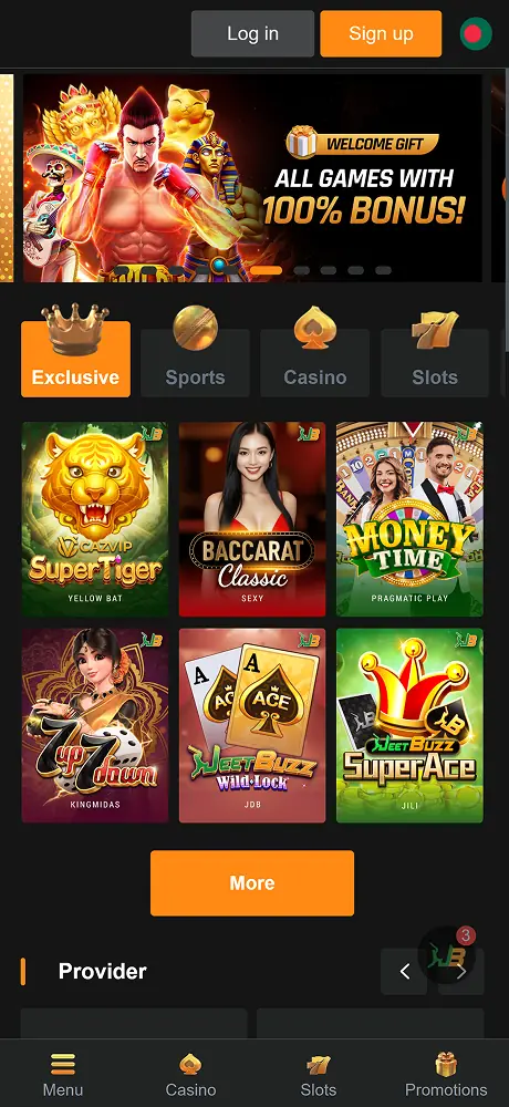 Jeetbuzz অ্যাপের স্ক্রিনশট প্রধান