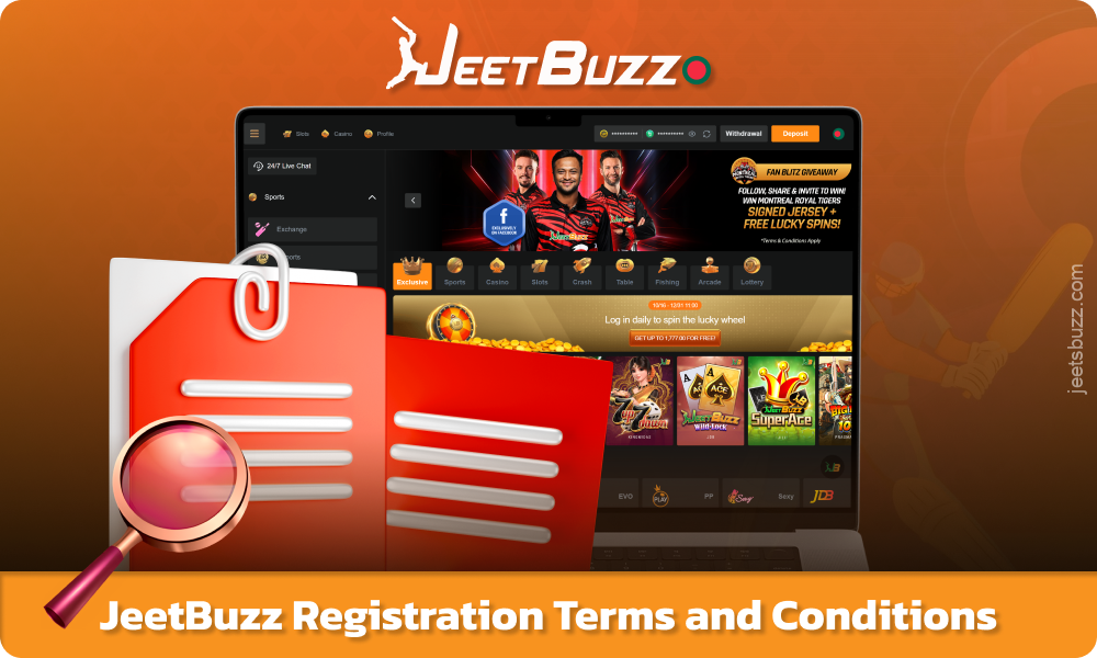 Registration with JeetBuzz is only permitted for adult users with a single personal account and accurate details for secure deposits and withdrawals
