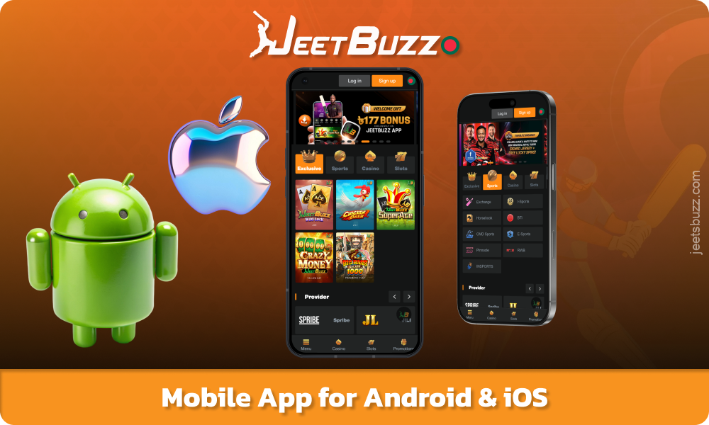 Users in Bangladesh can download the Jeetbuzz app for Android and iOS via the mobile site and support to play and bet anytime