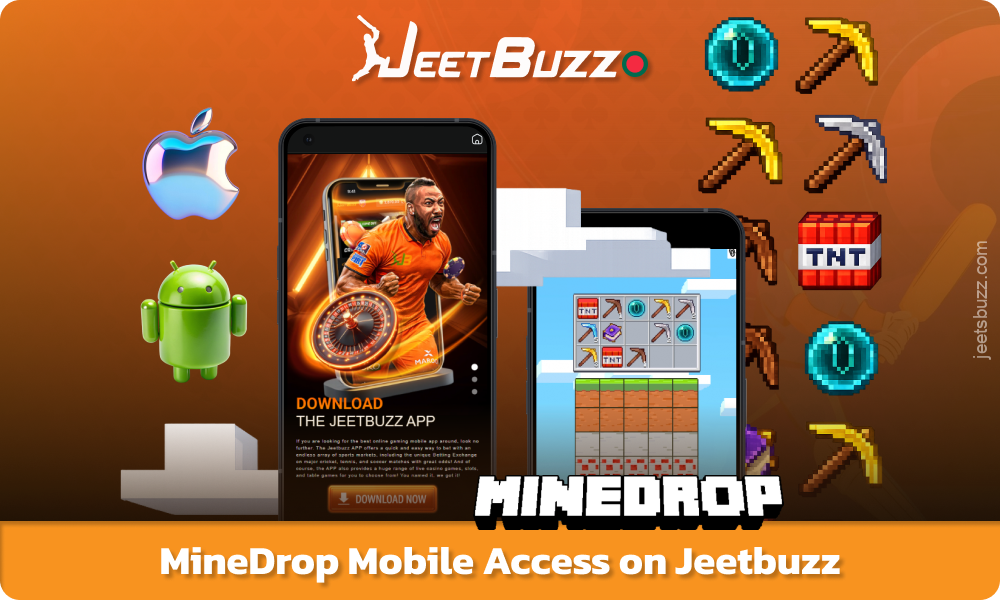 Bangladeshi players can enjoy Jeetbuzz MineDrop on the go via the mobile app for Android and iOS