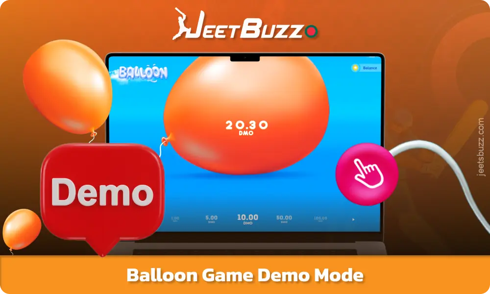 The Jeetbuzz Balloon demo lets you explore the game mechanics and strategies risk-free