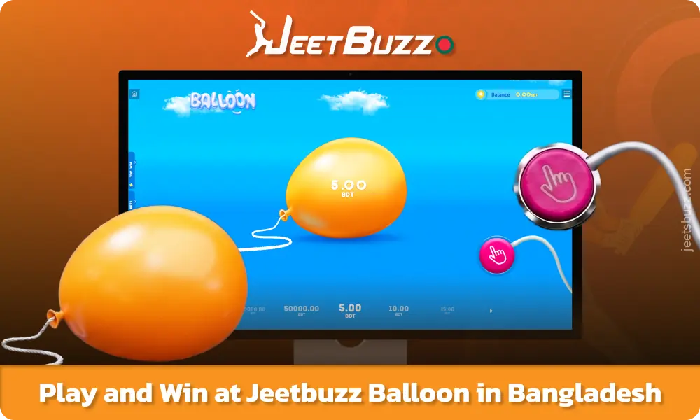 Play Jeetbuzz Balloon online in Bangladesh, manage your risk, and win with a welcome bonus